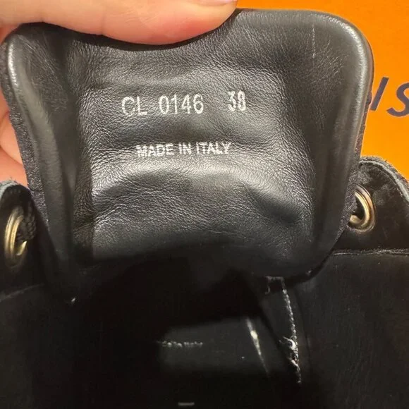 Louis Vuitton Monogram Louis Vuitton Wedge Sneakers – Black Suede - Picture 11 of 11